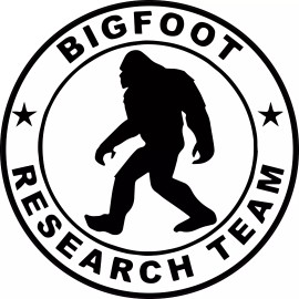EliteGear4U Bigfoot Research Team Large Magnet Set of 2 Magnets 9-Inch Circles