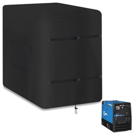 Waterproof Universal Engine Driven Welder Cover 30"Hx22"Wx42"D-Heavy Duty 600D Oxford for Engine-Driven Welder 230/265/325/225, Black (30" H x 22" W x 42" D)
