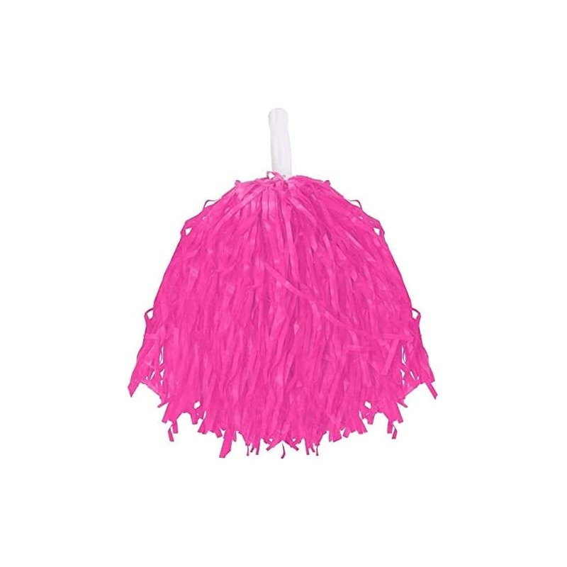 CHEERLEADER POMPOMS FANCY DRESS COSTUME ACCESSORY LIGHTWEIGHT POM POMS WITH