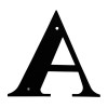 Village Wrought Iron Wrought Iron Letter A Small 6.25" (Made
