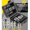 3-Piece Tap Socket Set Use with 1/4" & 3/8" &