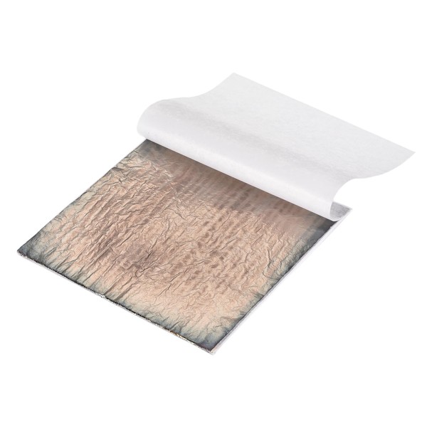 MECCANIXITY 25 Pcs Variegated Silver Leaf Sheets 5.5" x 5.5"