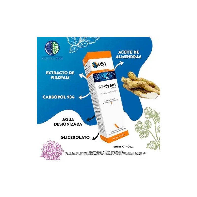 Crema Camote Silvestre Ives Evolution México Wild Yam