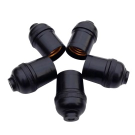 Unbranded 5Pcs E27 4A Light Bulb Lamp Holder Pendant Edison Screw Cap Socket Vintage D