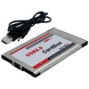 Ahvqevn PCMCIA to USB 2.0 CardBus Dual 2 Port 480M
