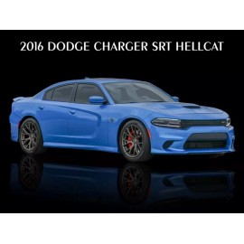 2016 Dodge Charger SRT Hellcat Metal Sign: 12x16" & Ships Free