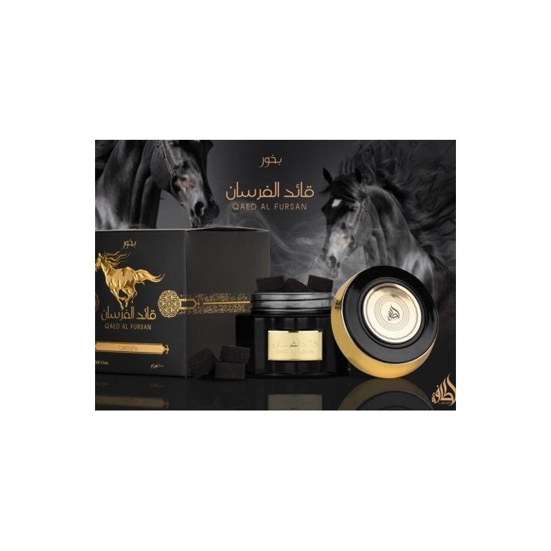 Lattafa Perfumes | Qaed Al Fursan Incense Bukhoor Jar -