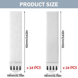 24 Pairs Large Picture Hanging Strips Heavy Duty Sticky Picture Hangers Damage Free No Tools Wall Hanging Strips for Decor Art Mirror