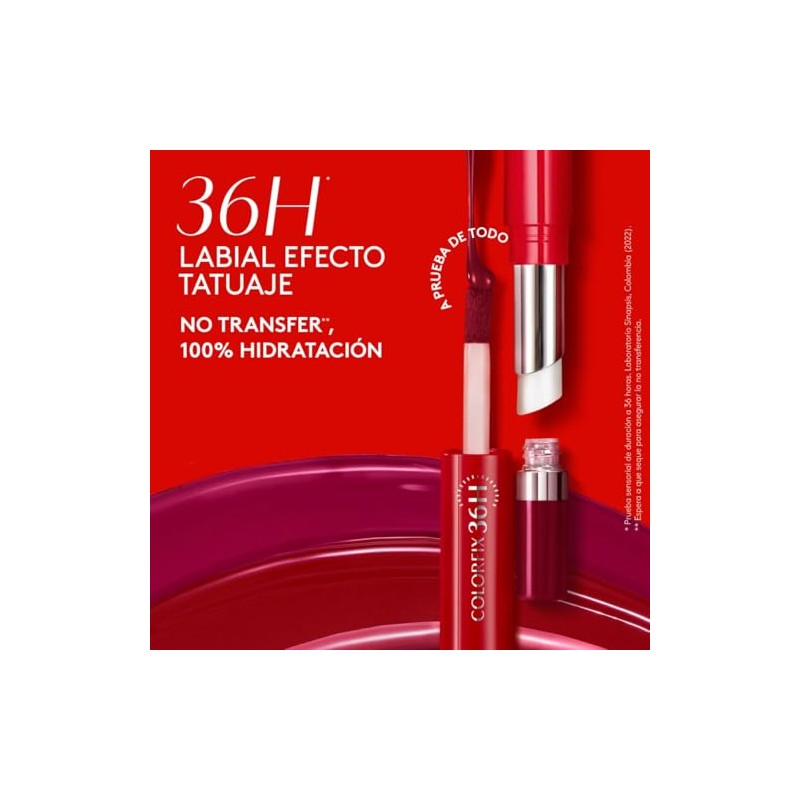 ésika COLORFIX Duo Tattoo Labial Líquido de Larga Duración 36H