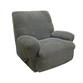 Stretch Oxford Recliner Slipcover | Form Fit | Machine Washable Recliner/Gray