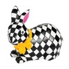 Fun Express Checkerboard Bunny Black & White