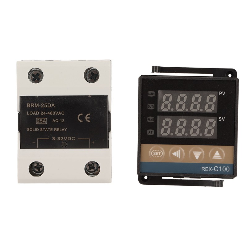 PID Temperature Controller Set K Type Thermocouple Heat Sink Relay