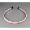 Pink headband faux leather hair band headband skinny thin narrow