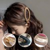 Große Haarspangen für Damen, einfach, matt, Vintage-Stil, einfarbig, modisches Haar-Accessoire