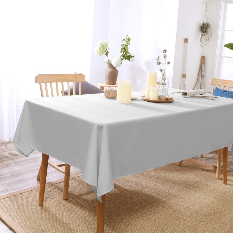 Deconovo Oxford Decorative Water Resistant Table Cloth Wipeable Rectangle Tablecloth