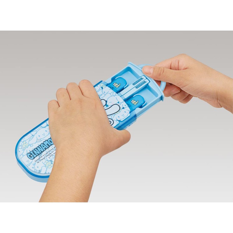 Skater TACC2AG-A Trio Set, Chopsticks, Spoon and Fork, Cinnamoroll, Scallop,