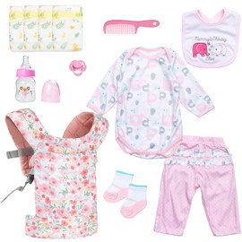 Baby Doll Carrier and Accessories Set for 17-22 Inch Kids Toy Carrier Dolls