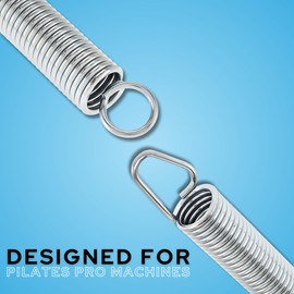 Pilates Pro Chair Replacement Springs – Adjustable Resistance for Core Strength, Flexibility & Toning Workouts – 2-Pack