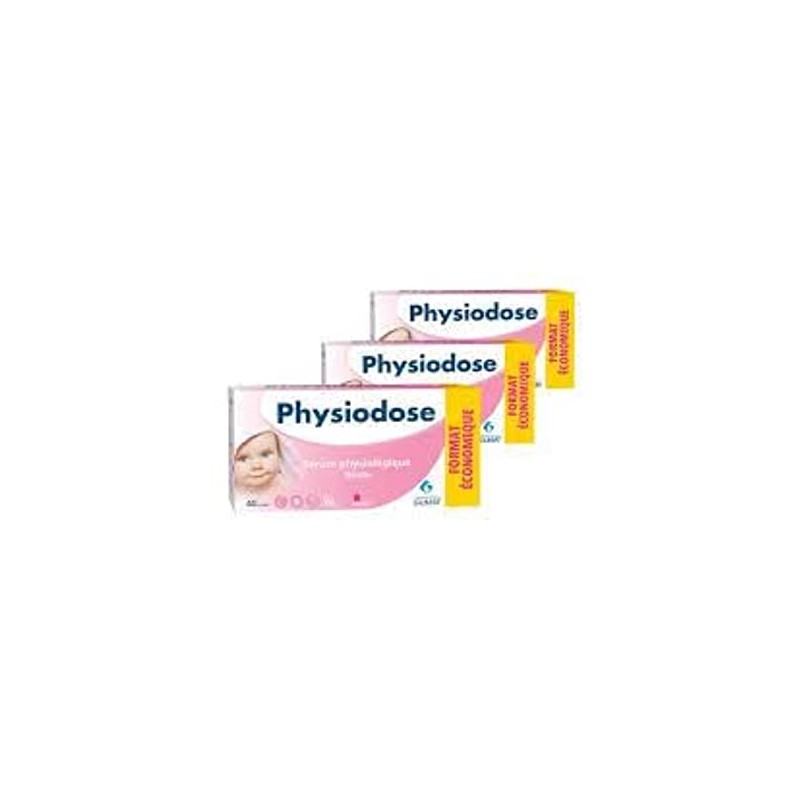 Physiodose Physiological Serum - 3 Boxes of 40 Single Doses