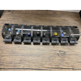 MunnyGrubbers - Multi Functional Dice Popper or Catapult - (8 Pack) - (Random 7PCS D20 Dice Set Included) - for TTRPG & Board Games - Dice Roller - Dice Tower - Dungeons and Dragons - DND - (Black)