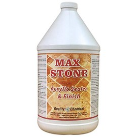 Max Stone Sealer & Finish - an Acrylic Polymer Floor Finish Designed Especially for use on Stone, terrazzo or Marble Floors.-1 Gallon (128 oz.)