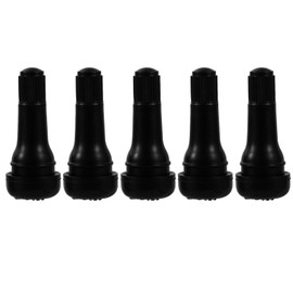 ST shengtuo TR414 Snap-in Brass Rubber Tubeless Tire Valve Stems. Fits 0.453"/ 11.3mm+0.4mm Valve Hole Dia, Length 1.93", Pack of 5