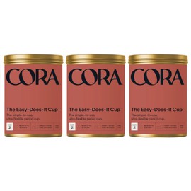CORA THE EASY DOES IT ULTRA FLEXIBLE PERIOD CUP (SIZE 2) - 3 BRAND NEW UNOPENED
