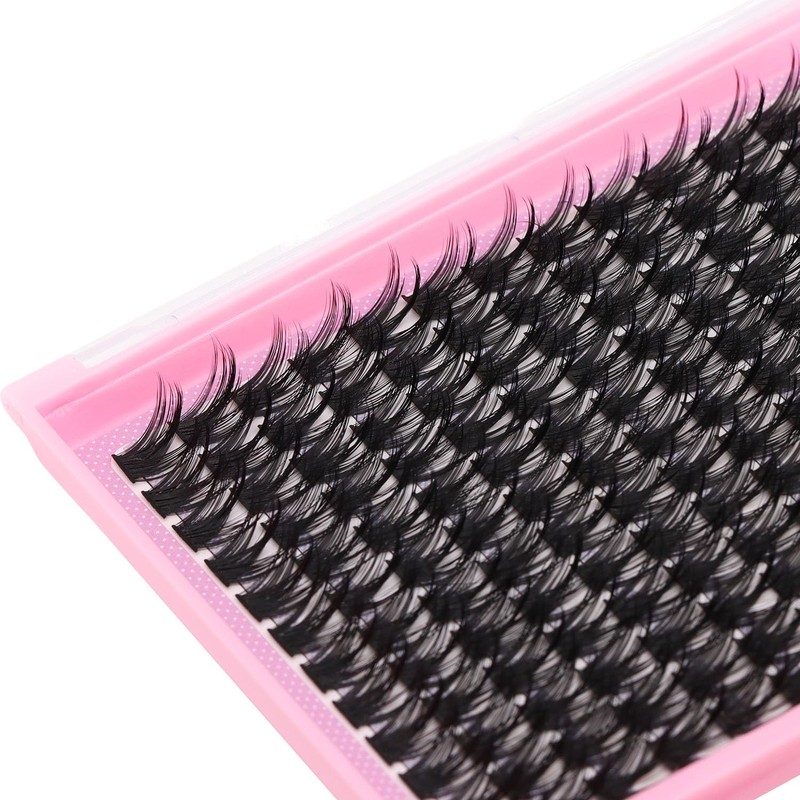SULV DIY False Lash Extension Clusters D Curl 144 Pcs
