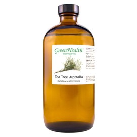 Australia Tea Tree Oil – 100% Pure Essential Oil – GreenHealth (16 fl oz (473 ml) Glass Bottle)