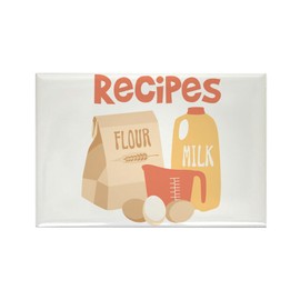 CafePress Recipes Magnets Rectangle Magnet, 3"x2" Refrigerator Magnet
