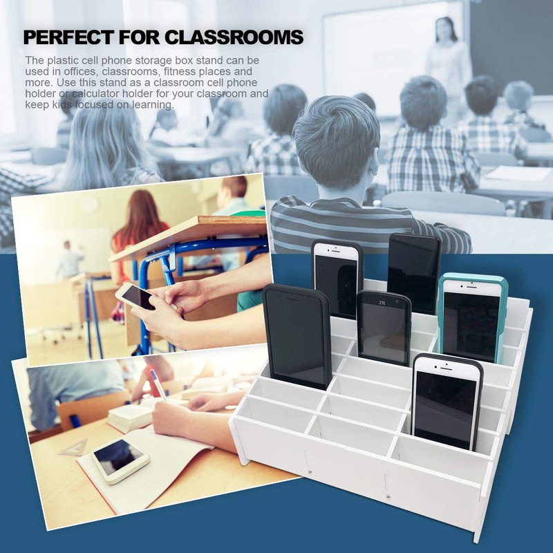 Pixiss Classroom Cell Phone Storage Cubby and Calculator Storage Caddy