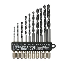 Kakuri Sandry SDR-38 Drill Blade Set for Woodworking and Resin, Set of 10