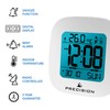 Precision AP058 Alarm Clock, White, One Size