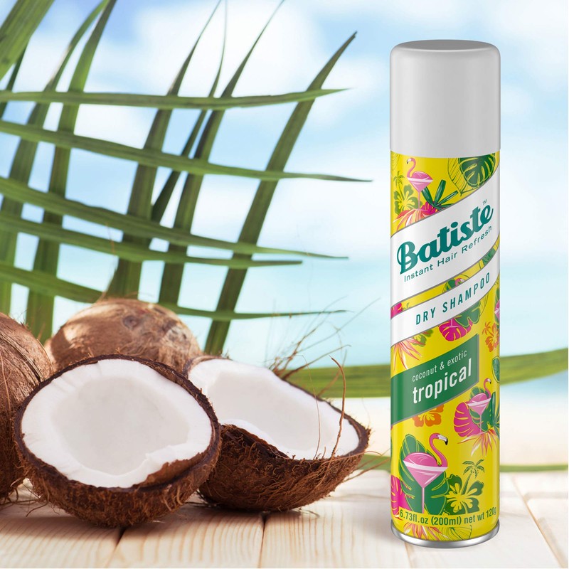 Batiste Dry Shampoo, Tropical, 6.73 Ounce (Packaging May Vary)