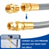 GasSaf 6 FT 1/2" ID Natural Gas Grill Hose with