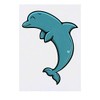 Large 'Happy Dolphin' Temporary Tattoo (TO00036448)