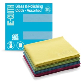 E-Cloth Polishing Microfiber Cleaning Cloth, 4-Pack - Microfiber Polishing Towels for Cars, Windows, & More