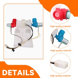 Emptty W10144820 Washer Water Inlet Valve Replacement for Whirlpool Replacement for Kenmore Replacement for Amana Replace WPW10144820 AP4371093 W10311458 PS11749042