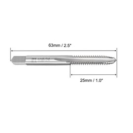 Boxonly Machine Tap 10-24 UNC, for Drilling Machines, Tapping Machines, CNC and Milling Machines, 2B Class 3 Flutes High Speed Steel Screw Threading Milling Tap Machinist Repair DIY Tool 3pcs