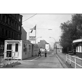 History Galore 24"x36" Gallery Poster, Checkpoint Charlie c1977 east berlin