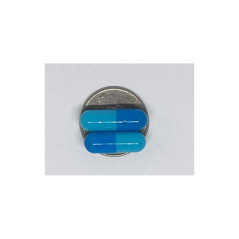 Empty Gelatin Capsules Size 0 Blue/Aqua (100)