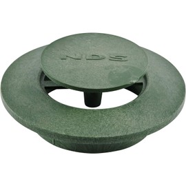 NDS 322G* Pop-Up Drainage Emitter with Elbow, fits 3-Inch Sewer and Drain Pipe, Works with Drainage Systems Including Catch Basins and Channel Drains, Green
