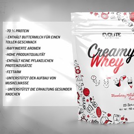 Evolite Nutrition Creamy Whey Conditioner with Buttermilk 700 g - Protein Powder - High Dose BCAA - Low Carb Food - Muscle Building - (Flavour)