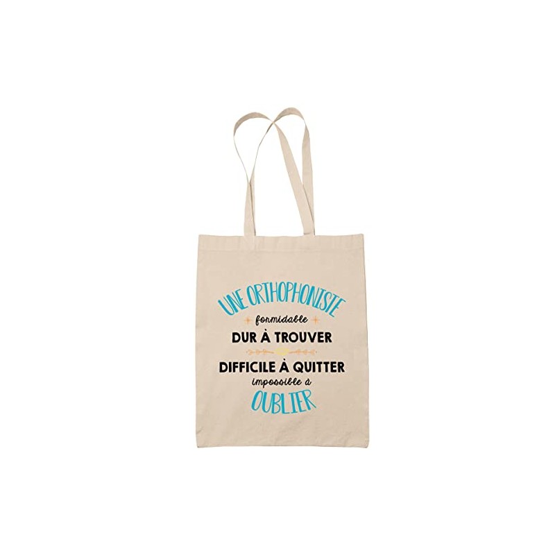 Planetee Tote Bag A Logopedic Wonderful Beige Cotton Bag Reusable