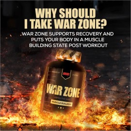 Redcon1 War Zone 90 Cpsulas Masa Muscular Y Fuerza Sin Sabor                                                                                          
