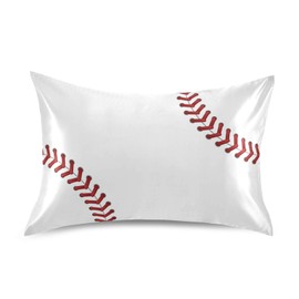 Blueangle Baseball Laces Pillow Cases – Soft Breathable Pillowcase Covers – Machine Washable – Decoration Pillows for Sleeping - Standard Size 20''×26''