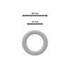 Interdeco Curtain Rings with Pleat Hooks/Wooden Rings in White for