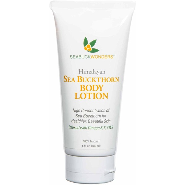 SeabuckWonders Organic Sea Buckthorn Body Lotion, 6 Ounce