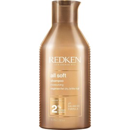 Redken All Soft Shampoo - Moisturizes & Hydrates Dry, Brittle Hair, Gently Cleanses and Softens, With Argan Oil, Safe For Color-Treated Hair, 10.1 Fl Oz