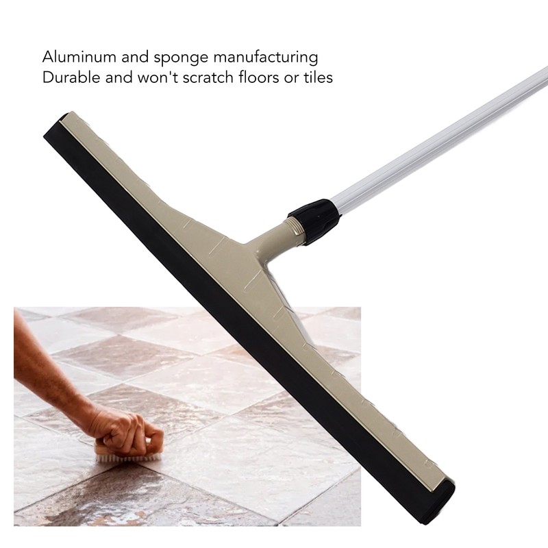 29.5in Floor Squeegee Broom Aluminum and Sponge Comfortable Grip Household